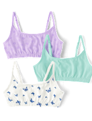 Girls Butterfly Bralette 3-Pack