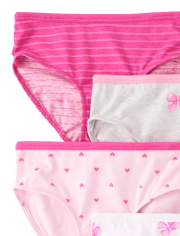 Toddler Girls Bow Brief Underwear 7-Pack