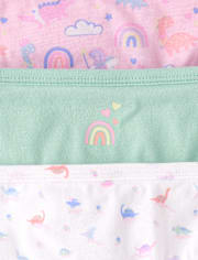 Toddler Girls Dino Brief Underwear 7-Pack