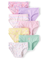 Toddler Girls Dino Brief Underwear 7-Pack