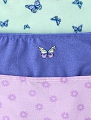 Girls Butterfly Bikini Underwear 7-Pack