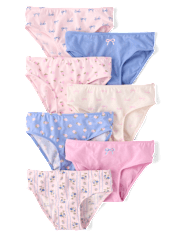 Girls Bow Bikini Underwear 7-Pack