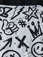 Boys Graffiti Performance Boxer Brief Underwear 5-Pack