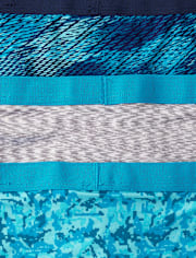 Boys Print Performance Boxer Brief Underwear 5-Pack