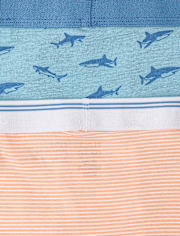 Boys Shark Boxer Brief Underwear 5-Pack