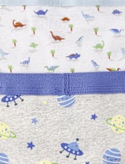 Toddler Boys Space Brief Underwear 7-Pack