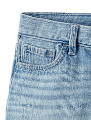 Girls Kuromiâ¢ Rhinestone Denim Shortie Shorts