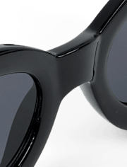 Lunettes de soleil ovales à strass pour filles