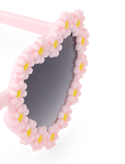 Toddler Girl Floral Heart Sunglasses