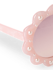 Girls Faux Pearl Flower Sunglasses