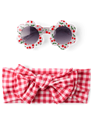 Baby Girls Floral 2-Piece Accessory Set