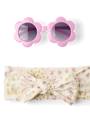 Baby Girls Floral 2-Piece Accessory Set