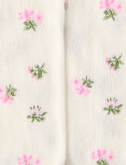 Toddler Girls Floral Pointelle Tights 2-Pack
