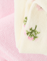 Baby Girls Floral Pointelle Tights 2-Pack