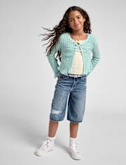 Kids Ripped Denim Jorts