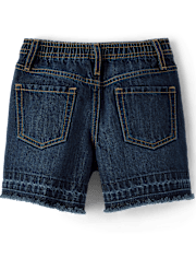 Short midi en jean déchiré et décontracté pour filles