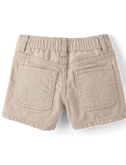 Shorty décontracté à poches plaquées pour filles