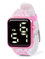 Girls Paint Splatter Digital Watch