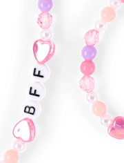 Girls Beaded BFF 4-Piece Jewelry Set