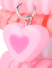 Girls Flower Coil Bracelet 4-Pack