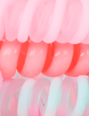 Girls Flower Coil Bracelet 4-Pack