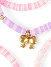 Girls Butterfly Beaded Bracelet 6-Pack