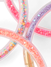 Girls Glitter Bangle 6-Pack