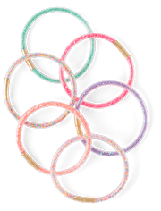 Girls Glitter Bangle 6-Pack