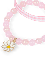 Girls Gingham Bracelet 4-Pack