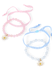 Girls Gingham Bracelet 4-Pack
