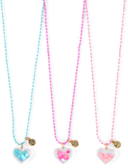 Girls Shakey Heart BFF Necklace 3-Pack