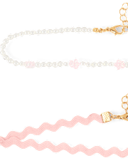 Girls Butterfly Choker Necklace 7-Pack