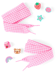 Girls Shoelace & Star Shoe Charm 7-Piece Set