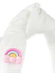 Girls Charm Top Knot Headband