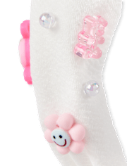 Girls Charm Top Knot Headband