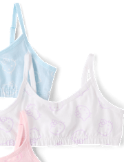 Girls Hello KittyÂ® Bralette 3-Pack