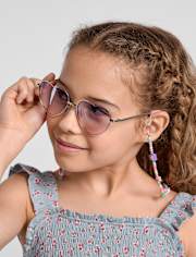 Lunettes de soleil en forme de cœur pour filles