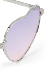 Lunettes de soleil en forme de cœur pour filles