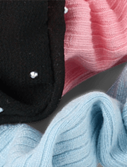 Girls Rhinestone Scrunchie 8-Pack