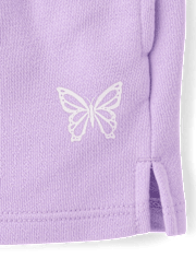 Girls Graphic French Terry Shorts