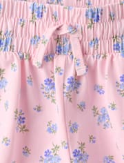 Girls Quick Dry Floral Flowy Shorts