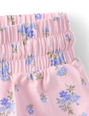 Girls Quick Dry Floral Flowy Shorts