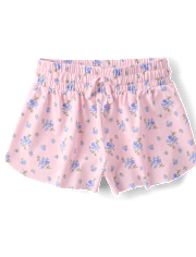 Girls Quick Dry Floral Flowy Shorts