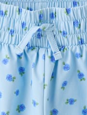 Girls Quick Dry Floral Flowy Shorts