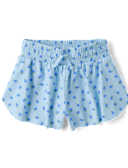 Girls Quick Dry Floral Flowy Shorts