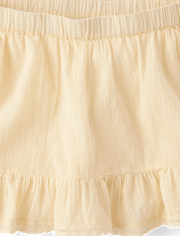 Girls Textured Ruffle Skort
