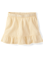 Girls Textured Ruffle Skort