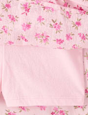 Girls Floral Tiered V-Waist Dress