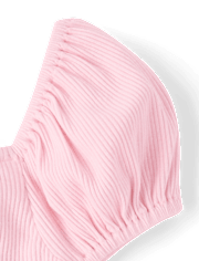 Girls Floral Tiered V-Waist Dress