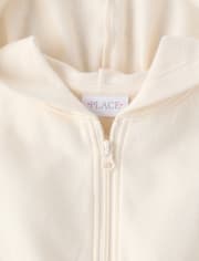 Girls Premium Fleece Zip Up Hoodie